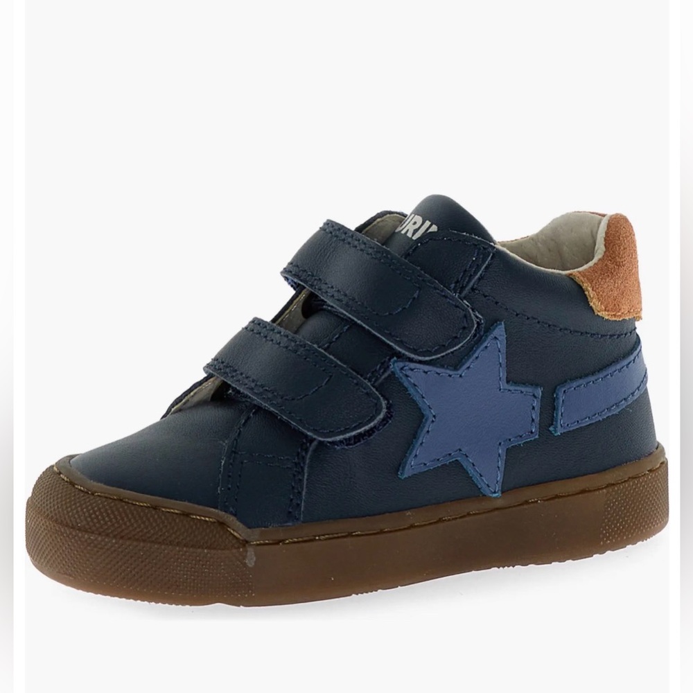 NWT Naturino Singery High Top Sneaker in Navy-Celeste-Copper - Picture 2 of 15